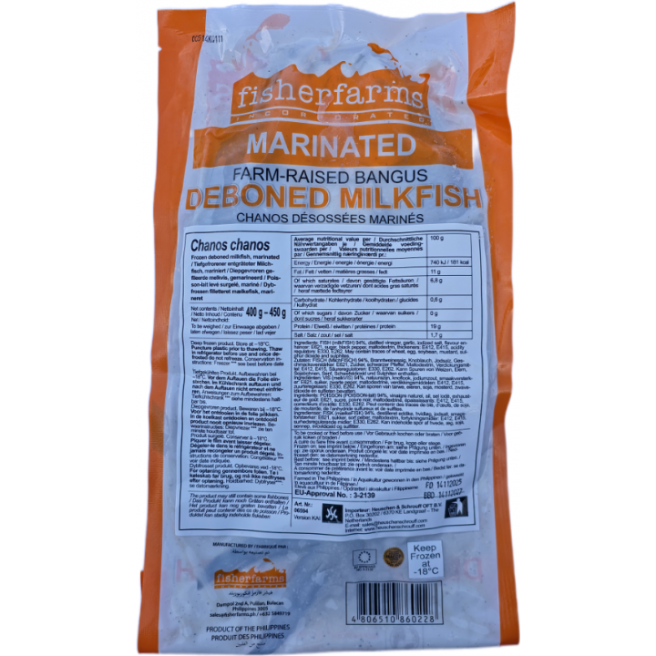 Milchfisch Filet gewürzt & entgrätet 400g Philippinen Milkfish mariniert Large TIEFKÜHL