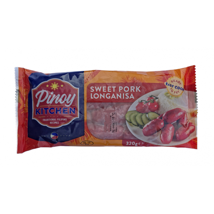 Sweet Pork Longanisa 320g TIEFKÜHL Philippinische Würstchen aus Schwein