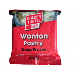 Wonton Pastry 300g TIEFKÜHL Teigblätter für Wan Tans Golden Turtle
