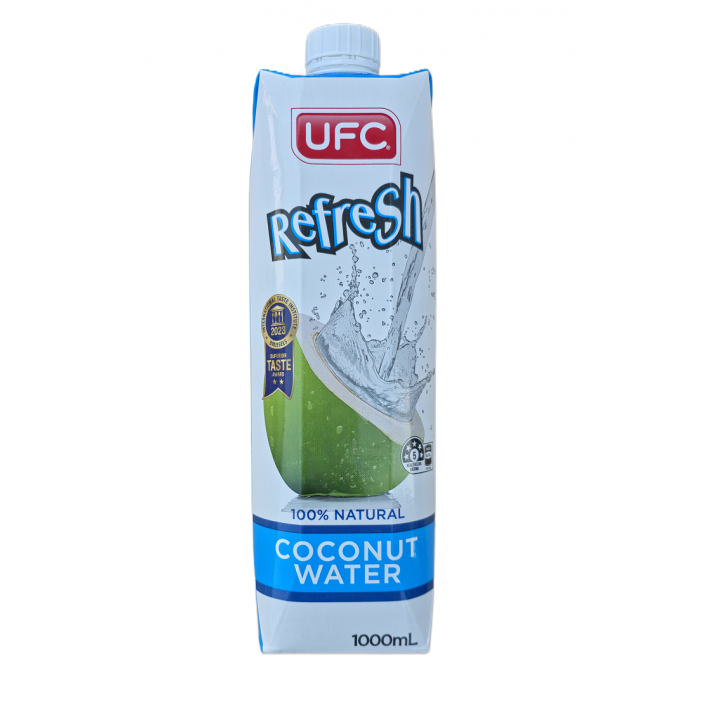Coconut Water Refresh UFC 1L  100 % natürliches  Kokosnusswasser Kokoswasser
