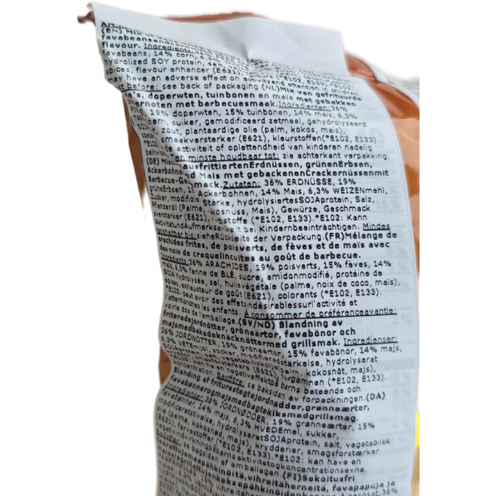 Ding Dong Snack Mix 95g knusprige Mischung aus Erdüssen-Erbsen-Mais-Ackerbohnen-Crackern