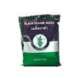 Schwarzer Sesam 50g Sesamsamen Seeds Samen sushi gewürz sushisesam Thailand