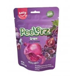 Peelerz Grape Peelable 65g Amos Schälbare,natürliche Fruchtgummis mit Weintrauben