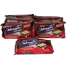 Magic Creams Chocolate Cream Cracker Sandwich 280g(10x28g) Philippinisches Kekssansandwich mit Schokocreme