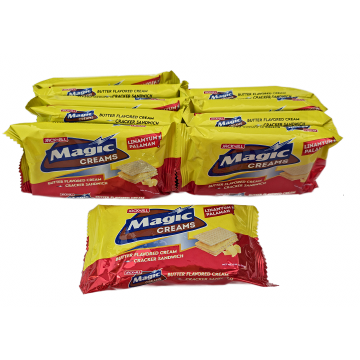Magic Creams Butter flavoured Cream Cracker Sandwich 280g(10x28g)Kekssandwich mit Cremefüllung mit Buttergeschmack