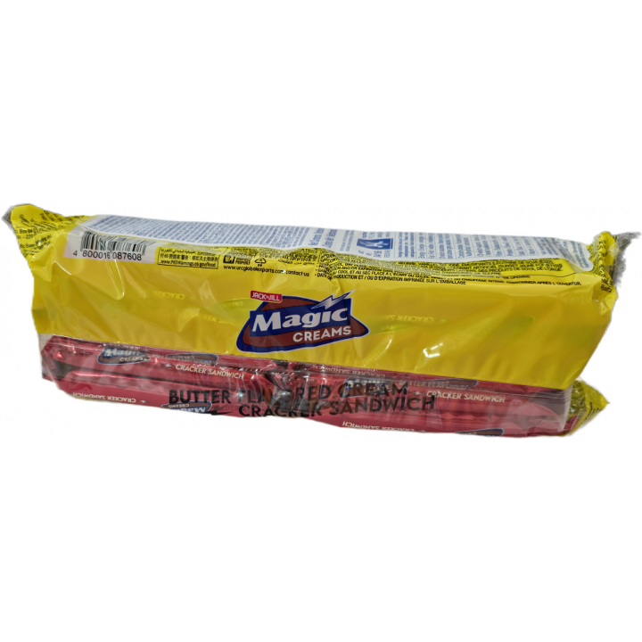 Magic Creams Butter flavoured Cream Cracker Sandwich 280g(10x28g)Kekssandwich mit Cremefüllung mit Buttergeschmack