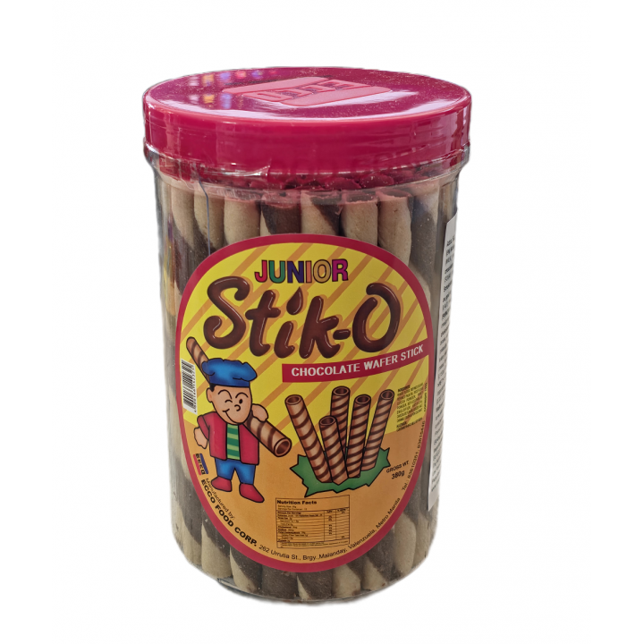 Stik-O Chocolate Wafer Sticks 380g Philippinische Waffelröllchen mit Schokoladengeschmack