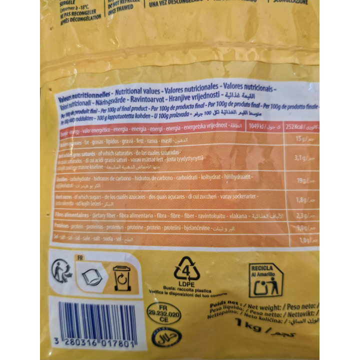 Chicken Nuggets 1kg Doux TIEFKÜHL Panierte, gewürzte Nuggets aus Hähnchenfleisch