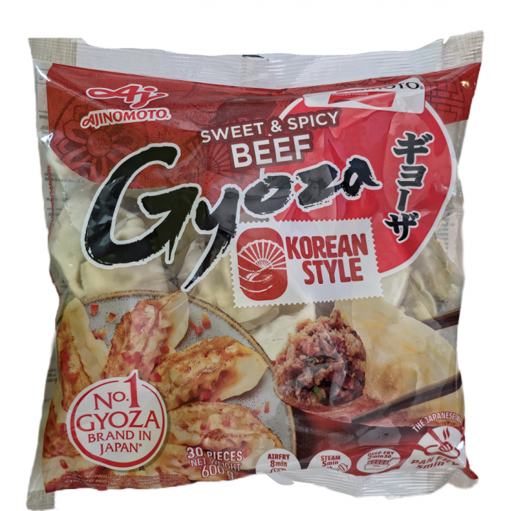 Sweet&Spicy Beef Gyoza Korean Style 600g TIEFKÜHL Japanische Teigtaschen nach koreanischer Art gefüllt