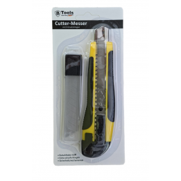 Cuttermesser mit 5 Ersatzklingen und Soft-Grip-Griff Teppichmesser Allzweckmesser