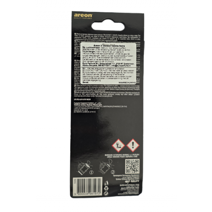 Areon Perfume Duftanhänger Lufterfrischer Duftkarte für Auto, Schränke etc. Dufthänger Rückspiegel