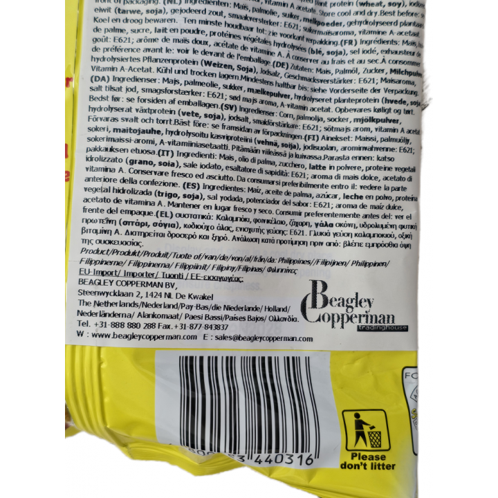 Tomi Super Sweet Corn Flavored Corn Chips 110 g Knusprige Mais-Chips mit süßem Maisgeschmack