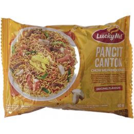Lucky Me! Pancit Canton 60g  philippinische Instant-Bratnudeln (Chow Mein Noodles) in 3 versch.Sorten