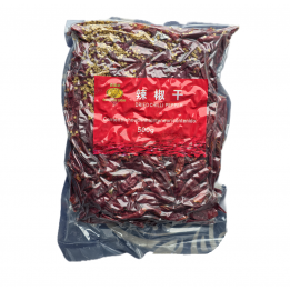 Dried Chilli Pepper 500g Golden Lion getrocknete rote Chilischoten ohne Stiel