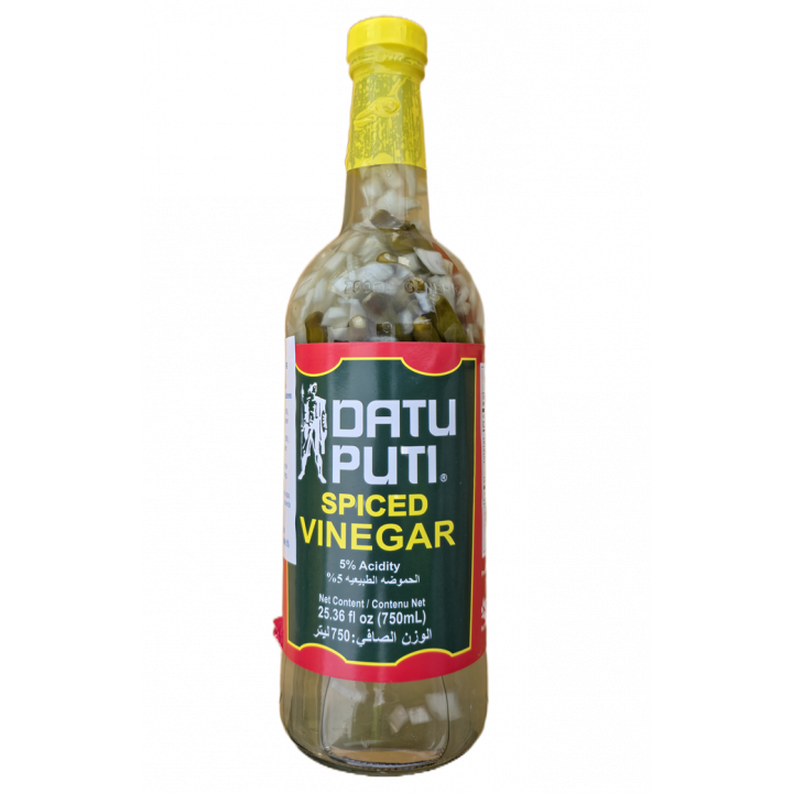 Datu Puti Spiced Vinegar 750ml Datu Puti gewürzter Essig Rohrzuckeressig mit Gewürzeinlage