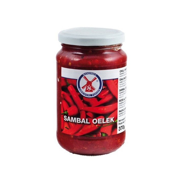 Sambal Oelek, sehr scharfe Paste aus Chilischoten hot Chilli spicy chili olek