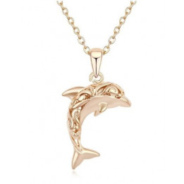 Delfin Anhänger + Kette Fischanhänger Liebes- Glücksanhänger delfinanhänger TOP