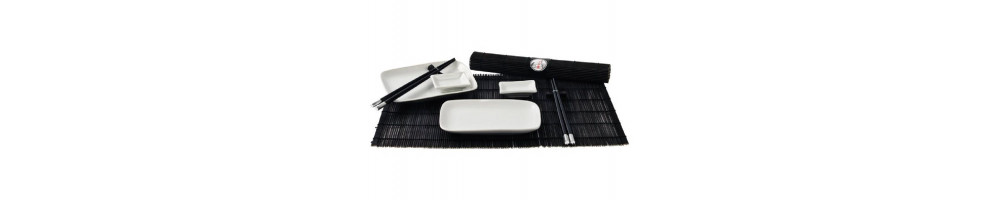 Sushi Geschirr, Reissschüssel, asiatisches Porzellan, Sake Set, eckige Teller, Tee Service